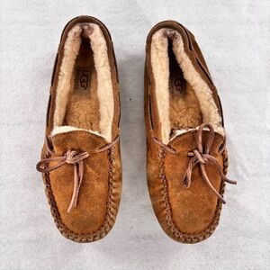 UGG Byron Moccasin Shoes Loafer Slippers Indoor Outdoor Sherpa Lined